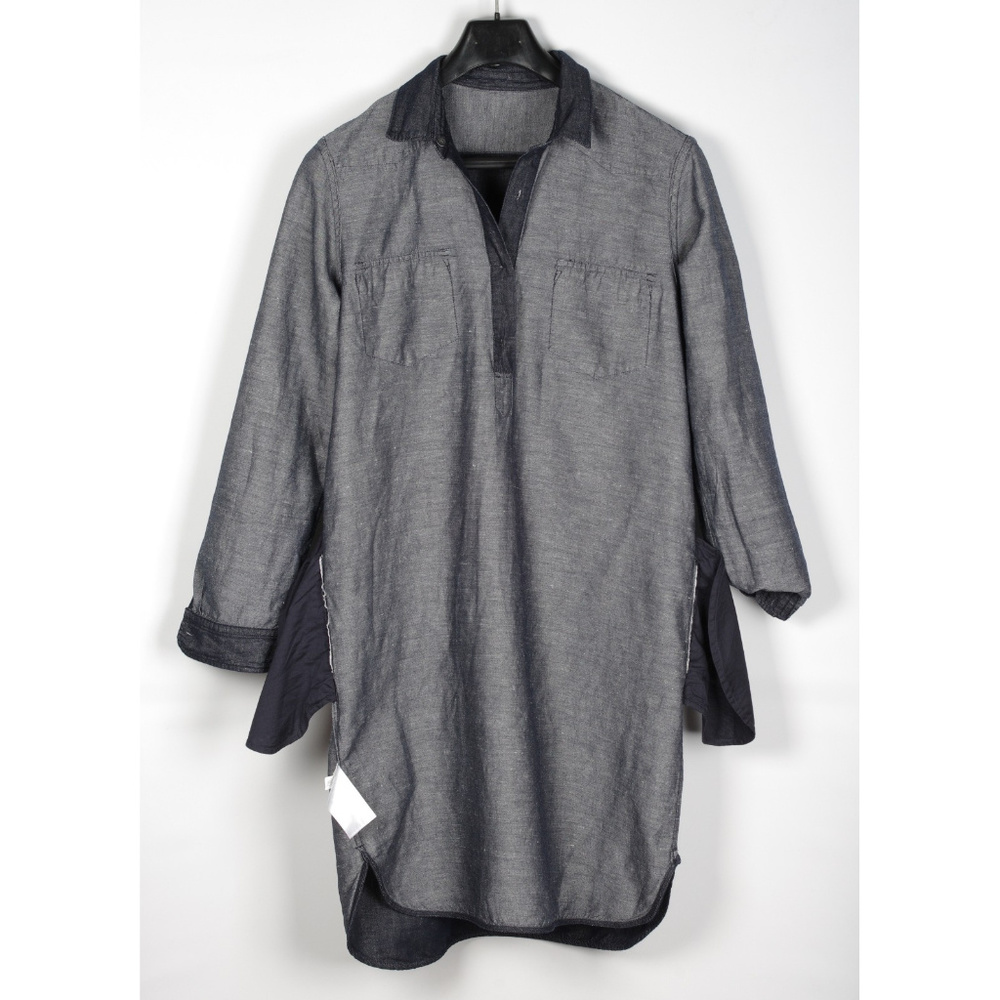 GAP Denim 2 Tones Tunic Dress Size L - Picture 5 of 5